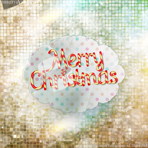 Image of Christmas greeting card. EPS 10
