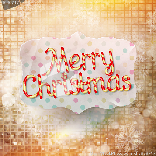 Image of Christmas greeting card. EPS 10