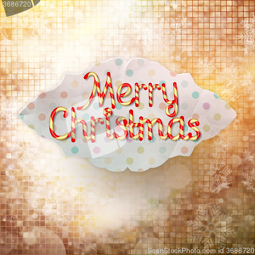 Image of Christmas greeting card. EPS 10