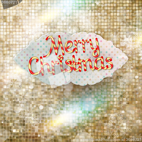 Image of Christmas greeting card. EPS 10