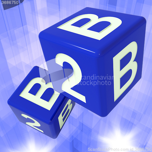 Image of B2B Dice Background Showing Commercial Deals 