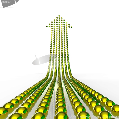 Image of Up Arrow Showing Growth And Improvement