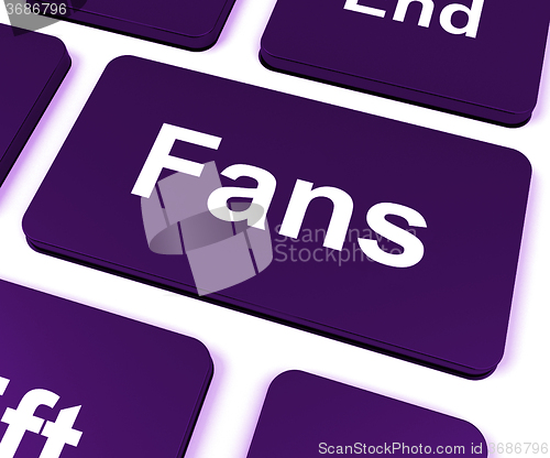 Image of Fans Key Shows Follower Or Internet Fan