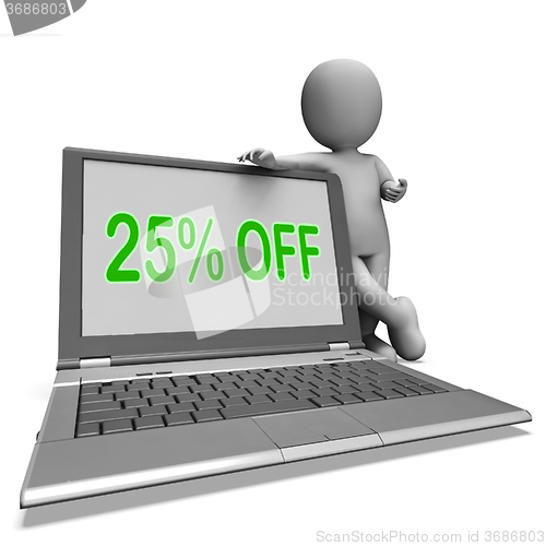 Image of Twenty Five Percent Off Monitor Means Deduction Or Sale Online
