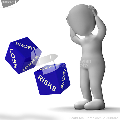 Image of Profit And Loss Dice Shows Returns For Business