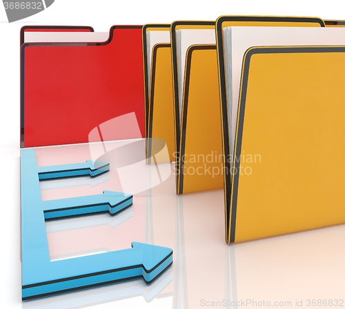 Image of Folders Or Files Shows Administration And Organized