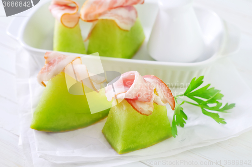 Image of melon and ham