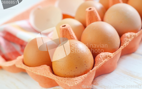 Image of raw eggs