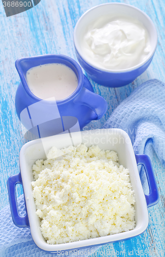 Image of sour cream, cottage and milk