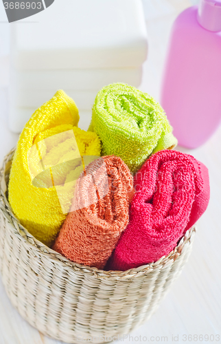 Image of color towels