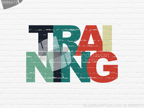 Image of Studying concept: Training on wall background
