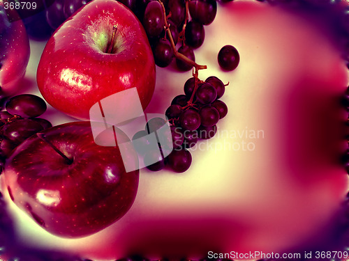 Image of Acid Apples and grapes