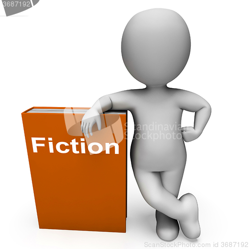Image of Fiction Book And Character Shows Books With Imaginary Stories