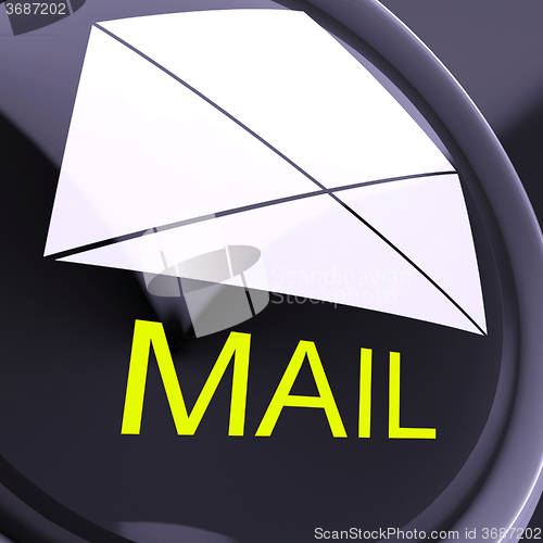 Image of Mail Envelope Shows Sending And Receiving Message Or Goods