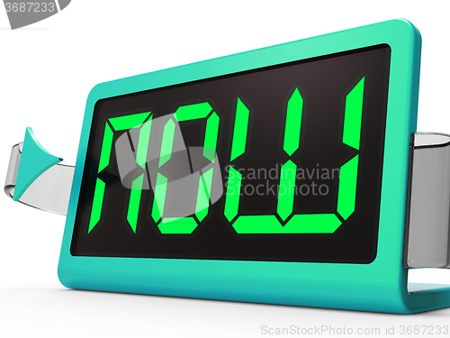 Image of Now Clock Shows Quick Urgency For Action