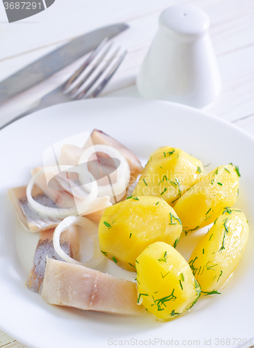 Image of potato and herring