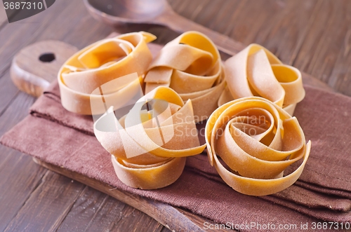 Image of raw pasta