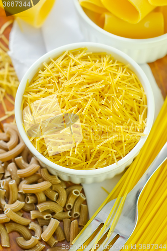 Image of raw pasta