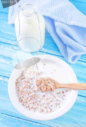 Image of buckwheat with milk