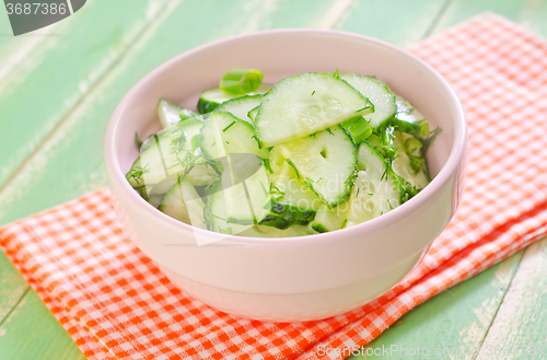 Image of salad with cucumbers