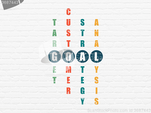 Image of Advertising concept: Goal in Crossword Puzzle