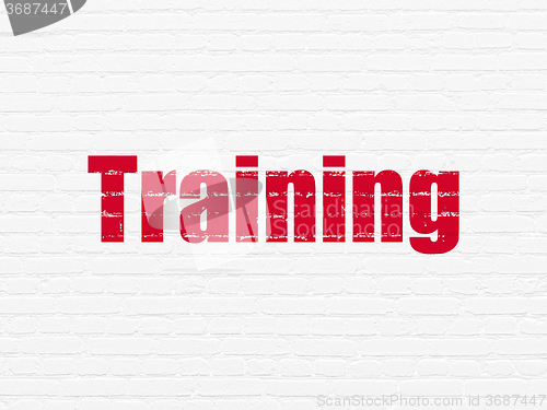 Image of Learning concept: Training on wall background
