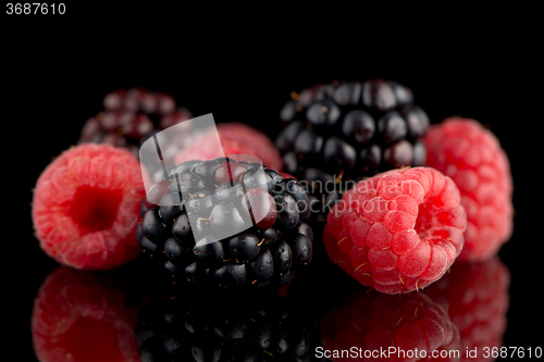 Image of Blackberry and raspberry