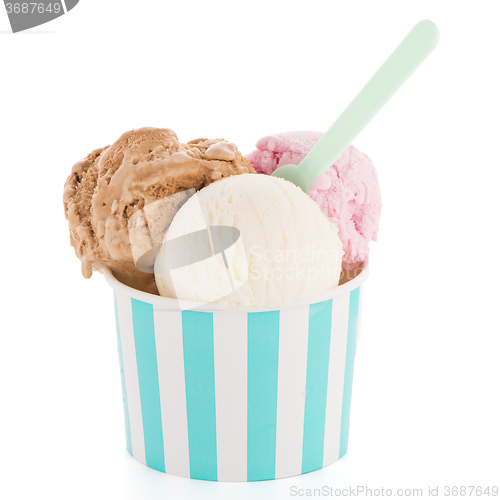 Image of Ice cream scoop in paper cup