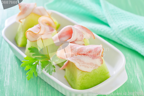 Image of ham and melon