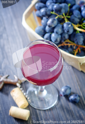 Image of homemade wine in glass