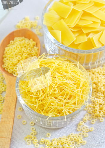 Image of raw pasta