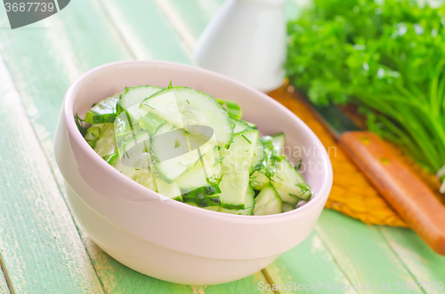 Image of salad with cucumbers
