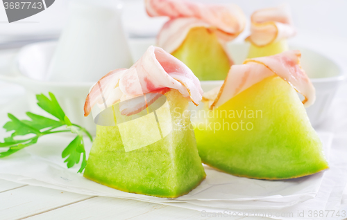 Image of melon and ham