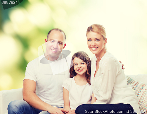 Image of happy family at home