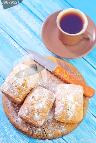 Image of sweet keks with sugar