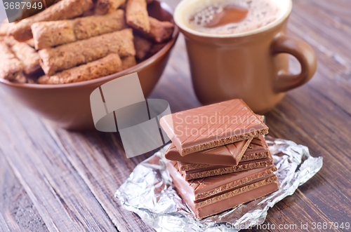 Image of coffee with chocolate