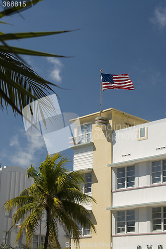 Image of architecture hotel facade south beach miami florida