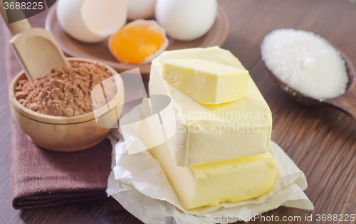 Image of ingredients for brownie