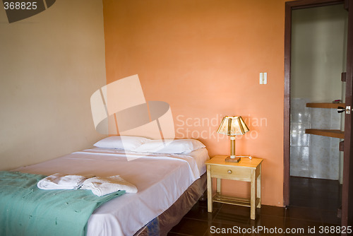 Image of native hotel room montanita ecuador