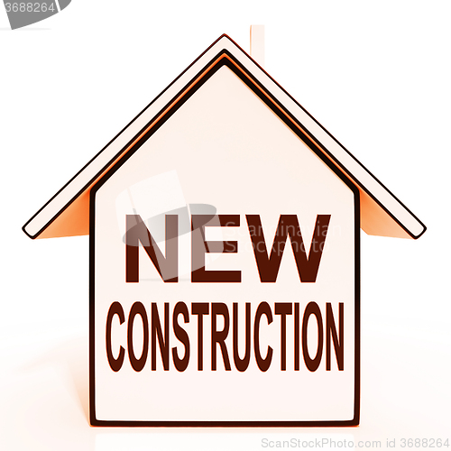 Image of New Construction House Shows Recent Building Or Development