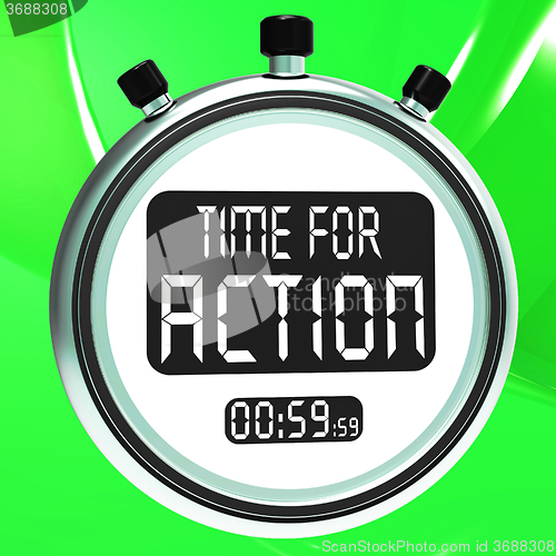 Image of Time for Action Clock Shows To Inspire And Motivate