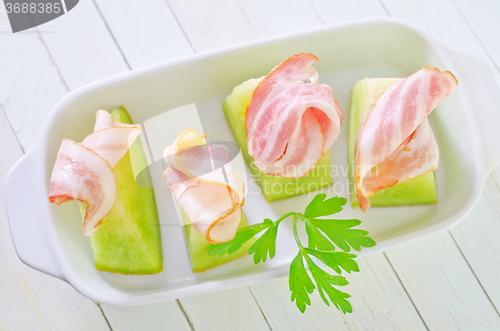 Image of melon and ham