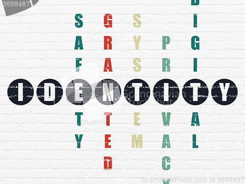 Image of Security concept: Identity in Crossword Puzzle