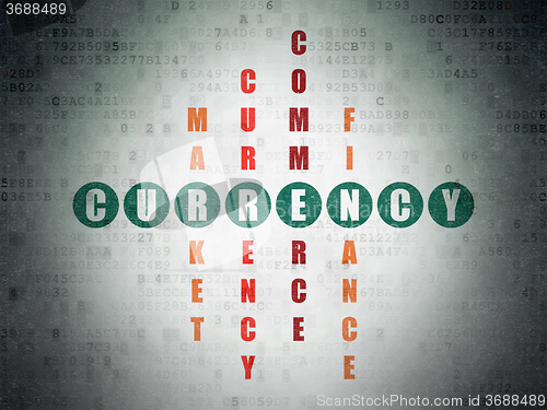 Image of Banking concept: Currency in Crossword Puzzle