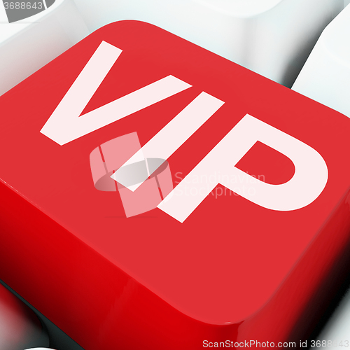 Image of Vip Keys Show Influential Of Very Important Person\r