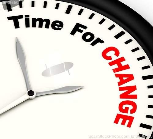 Image of Time For Change Meaning Different Strategy Or Vary