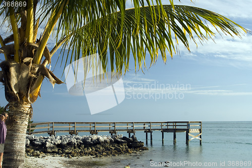 Image of pier over atlantic ocean florida keys