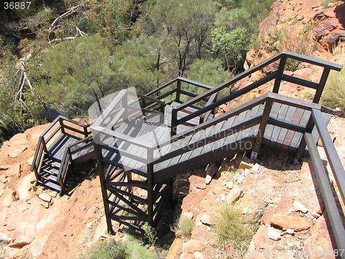 Image of mountain stairs