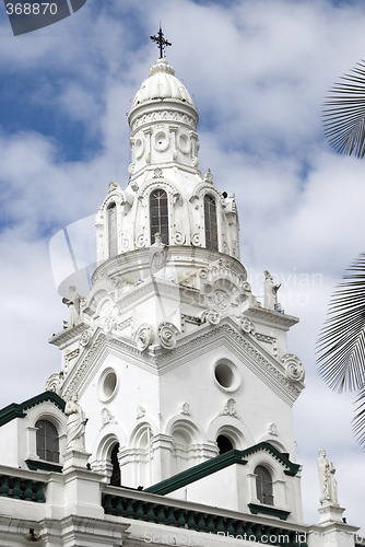 Image of cathedral on plaza grande quito ecuador