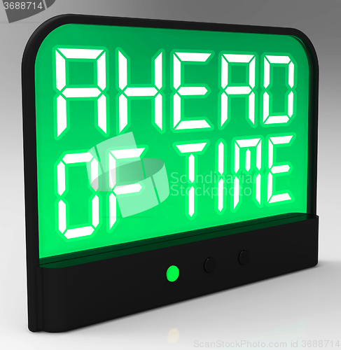 Image of Ahead Of Time Clock Shows Earlier Than Expected